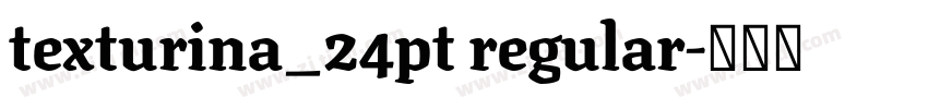 texturina_24pt regular字体转换 texturina_24pt regular字体转换